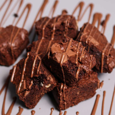 Chocolate Brownie Bites Served at Sweet Spot Dessert Shop in Alloa 